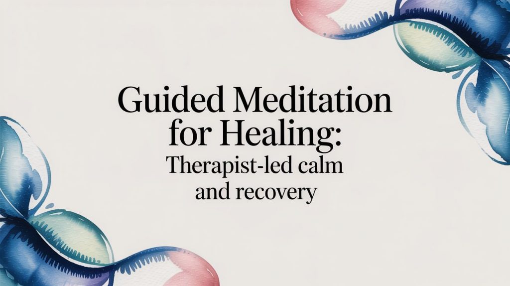 Guided Meditation for Healing: Therapist-Led Calm and Recovery