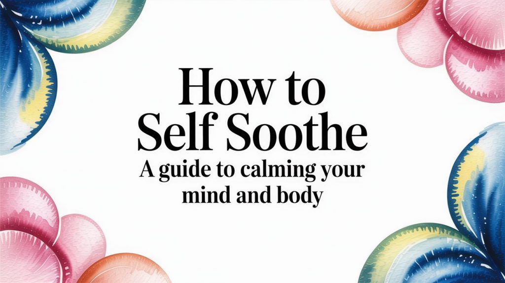 How to Self Soothe A Guide to Calming Your Mind and Body